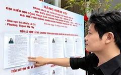 Nguyễn Văn Chung viết ca khúc ngày bầu cử