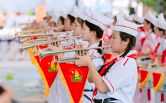 11 trường THCS sôi nổi tranh tài tại Liên hoan Tiếng kèn Đội ta