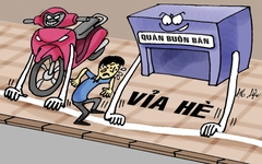 Người đi bộ bị 'đánh hội đồng' trên vỉa hè