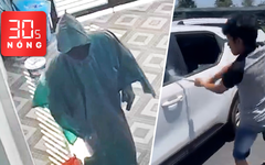 Bản tin 30s Nóng: Tên trộm chuyên mặc áo mưa bị bắt; Thanh niên đập phá xe taxi chở vợ