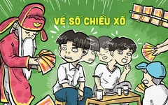 Coi chừng trẹo cổ với tờ vé số chiều xổ