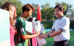 Bí thư thứ nhất Trung ương Đoàn dự lễ khai mạc Giải bóng đá Thanh Niên sinh viên quốc tế