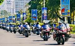 Hơn 2.000 người đam mê mô tô hội tụ ở lễ hội xe phân khối lớn châu Á - Thái Bình Dương ở Nha Trang