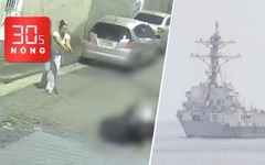 Bản tin 30s Nóng: Cô gái rút súng bắn gục 2 nghi phạm cướp tài sản; Iran công bố video yêu cầu tàu Mỹ quay đầu