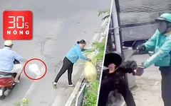 Bản tin 30s Nóng: Tài xế xe công nghệ đánh người giữa đường; Trích xuất camera phạt 2 người xả rác