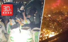 Bản tin 30s Nóng: Phát hiện gần 400kg thuốc nổ tại quán ăn; Cháy 1.000 căn nhà ở Malaysia