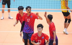 Bóng chuyền nam Thể Công - Tân Cảng thắng Hà Nội 3-2