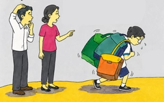 Ba mẹ lo 'mùa thu', còn con tự bơi mùa này đi