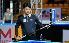 Cơ thủ 17 tuổi Việt Nam bị loại ở World Cup billiards vì thua đối thủ 0,059 điểm