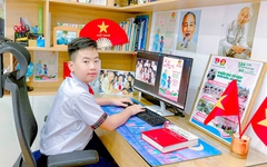 Thiếu nhi TP.HCM bày tỏ niềm kính yêu Bác qua góc học tập tại nhà