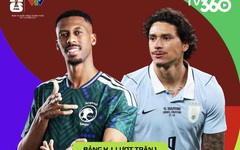 Đội hình ra sân Saudi Arabia đấu Uruguay: Nunez, Valverde đá chính