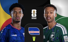 Đội hình ra sân của Saudi Arabia và Cape Verde