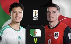 Algeria chia điểm với Áo trong trận đấu có 6 bàn thắng