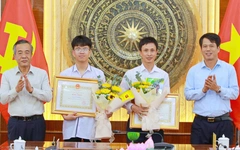 Thanh Hóa tặng bằng khen cho học sinh đoạt giải Olympic quốc tế và khu vực
