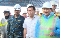 Kiểm tra dự án APEC, ông Đinh Văn Nơi: Phải đảm bảo chất lượng, không để đọng nước ảnh hưởng dân 