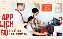 App lịch sử xịn xò của 3 anh chàng U14