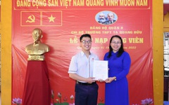 Chàng học sinh lớp 12 xuất sắc được kết nạp Đảng