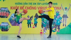 Bài 13: 'Khỏe để chống virus Corona' với bài tập cùng bóng rổ