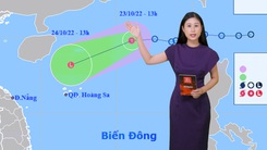 Dự báo thời tiết 23-10: Diễn biến mới của áp thấp nhiệt đới trên Biển Đông