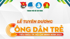 Lễ tuyên dương Công dân trẻ tiêu biểu TP.HCM năm 2023