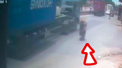 Điều tra vụ một thợ lắp máy lạnh bị xe container cán tử vong