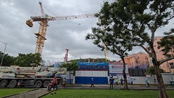 Gãy tháp cẩu tại công trình Hiyori Aqua Tower ở Đà Nẵng, một công nhân tử vong