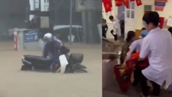 Nước lũ tràn vào bệnh viện ở Sơn La, nhiều nơi ngập sâu do ảnh hưởng bão Matmo