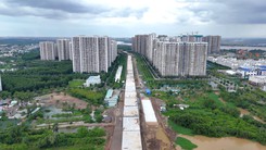 Flycam hơn 14km cầu cạn vành đai 3 TP.HCM sẽ thông xe vào 19-12