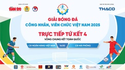 Trực tiếp: Trận CĐ Ngân hàng Việt Nam gặp CĐ Hải Phòng - Tứ kết 4 Vòng chung kết toàn quốc