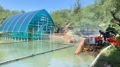 Bơm nước cứu Tháp Chăm Phú Diên nghìn năm tuổi bị ngập sâu nhiêu ngày