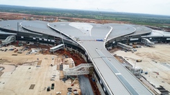 Flycam toàn cảnh sân bay Long Thành sắp 'về đích', đón chuyến bay đầu tiên