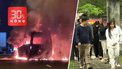 Bản tin 30s nóng: Cháy xe cứu thương, 3 người chết; Bắt giữ nhóm lừa đảo 1.000 tỉ của nhiều người