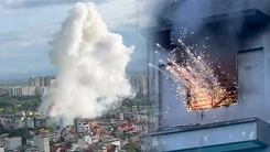 Sau tiếng nổ lớn, ngôi nhà ở Hà Nội bốc cháy, tìm thấy 2 thi thể tại hiện trường