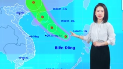 Thời tiết đêm 24 ngày 25-6: Áp thấp nhiệt đới trên Biển Đông gây mưa to sóng lớn