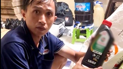 Cận cảnh kho xưởng của đường dây làm 220.000 sản phẩm nhớt giả, bán trên Shopee, Lazada