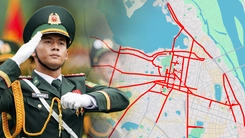 Điều chỉnh thông tin cấm đường sơ duyệt, tuyến đường diễu binh A80 mới nhất