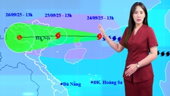 Thời tiết đêm 24 ngày 25-9: Bão Ragasa dự báo ngày mai vào Quảng Ninh
