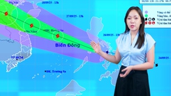Thời tiết đêm 26 ngày 27-9: Bão số 10 Bualoi đi rất nhanh, khả năng mạnh thêm khi vào gần bờ