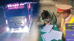 Cảnh sát xử phạt nữ TikToker dừng xe tải giữa đường để tranh luận việc 'nháy đèn'