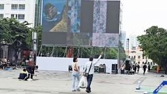 Lắp màn hình LED cỡ lớn để người hâm mộ TP.HCM cổ vũ U23 Việt Nam