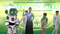 Video chia sẻ của hoa hậu Ngọc Châu khi trở thành Đại sứ xanh HTV 2026