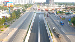 Flycam hầm chui HC1-02 nút giao An Phú trước ngày thông xe