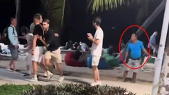 Xác minh clip nhóm thanh niên cầm xẻng dọa đánh du khách ở bãi biển Nha Trang