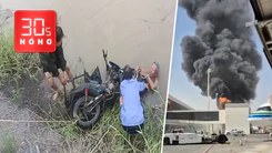 Bản tin 30s nóng: Tìm chủ chiếc xe máy dưới mương nước; Sân bay Saudi Arabia bị tấn công