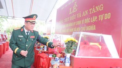 An táng hài cốt 14 liệt sĩ vừa được quy tập từ thông tin của người dân ở Đà Nẵng
