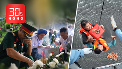 Bản tin 30s nóng: Tiễn đưa 731 liệt sĩ về nơi an nghỉ; Ba nước diễn tập ứng phó siêu bão