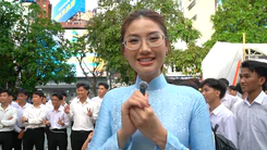 Hoa hậu Hoàn vũ Việt Nam gửi thông điệp đặc biệt đến thanh niên TP.HCM