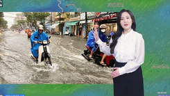Thời tiết đêm 27 ngày 28-10: Bắc Bộ mưa rào; Trung Bộ mưa vừa, mưa to và dông; Nam Bộ ngày nắng, chiều tối mưa dông