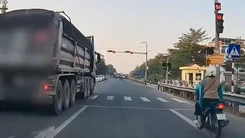 Lý do xe đầu kéo đã dừng đèn đỏ vẫn bị lập biên bản xử phạt 18-20 triệu đồng