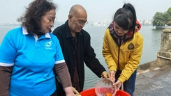 Thả cá chép không thả túi ni lông, bờ sông 'sạch bong' ngày đưa ông Táo